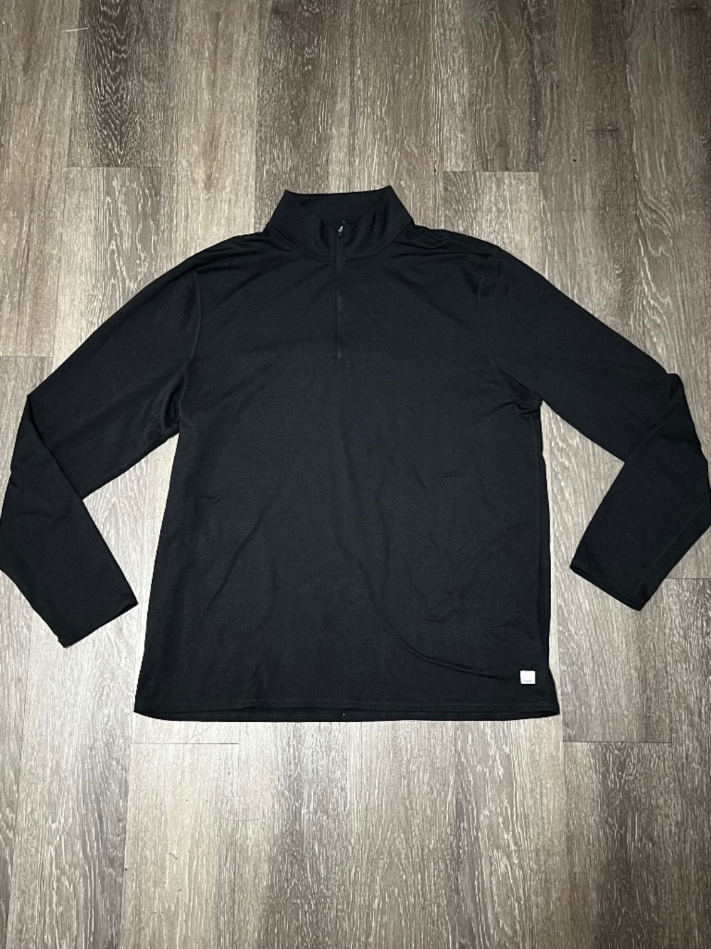 Vuori Ponto Performance Half Zip Men's XXL 2XL Black Pullover Mock Neck V2039